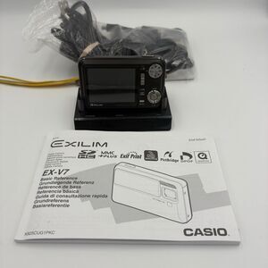 Casio Exilim EX-V7 7.2 MP Digital Camera With Charger And Stand